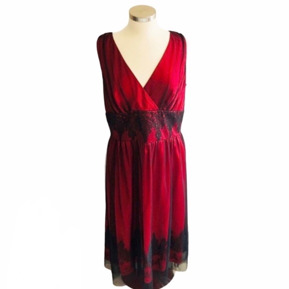 Jessica Howard Red Dress-repair - Picture 1 of 7